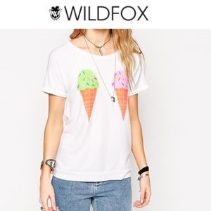 WILDFOX White "We Dream of Ice Cream" - SMALL